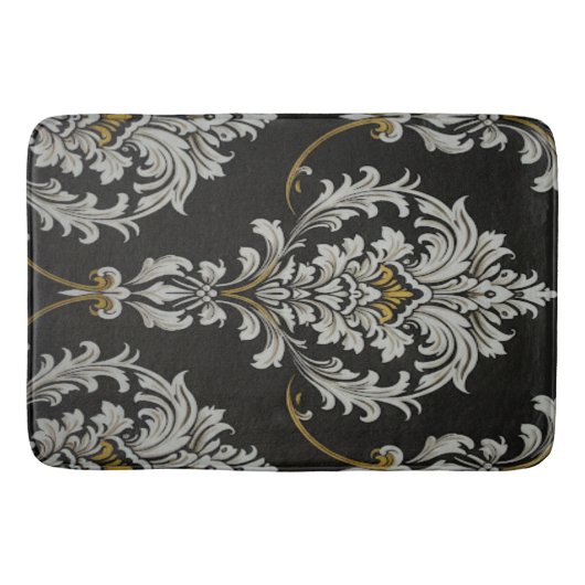 Elegant barok damast badmat (Voorkant)