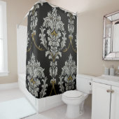 Elegant barok damast douchegordijn (In situ)