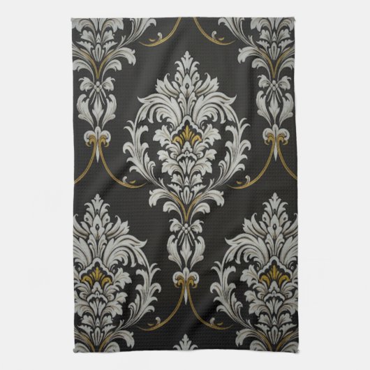 Elegant barok damast theedoek (Verticaal)