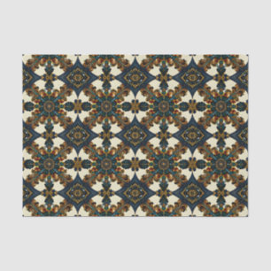 Elegant Barok & Rococo naadloos bloemenpatroon Tissuepapier