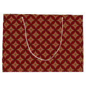  Elegant Barok Rood en Goud Groot Cadeauzakje (Achterkant)