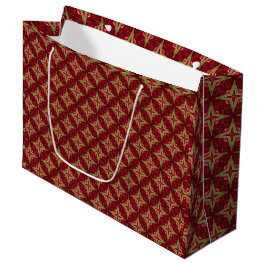 Elegant Barok Rood en Goud Groot Cadeauzakje