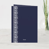 Elegant Barok Victoriaans Kant Afstuderen Foto Bedankkaart (Achterkant)