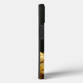 Elegant Baroque Black & Gold Floral Phone Case (Achterkant / Rechts)