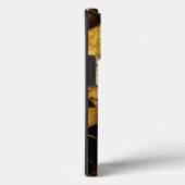 Elegant Baroque Black & Gold Floral Phone Case (Achterkant / Rechts)