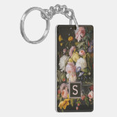 Elegant Baroque Flowers maakt nog steeds kunstschi Sleutelhanger (Voorkant Links)