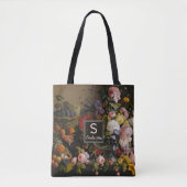 Elegant Baroque Flowers maakt nog steeds kunstschi Tote Bag (Voorkant)