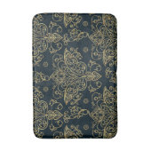 Elegant Baroque Gold Butterfly Flourish Badmat (Voorkant Verticaal)