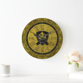 Elegant Baroque Gold Sicilian Trinacria Grote Klok (Huis)