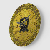 Elegant Baroque Gold Sicilian Trinacria Grote Klok (Hoek)