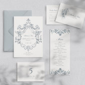 Elegant Baroque Wedding Set I Table Number Card Kaart
