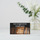Elegant Barrelhouse en Whisky kamer Visitekaartje (Staand voorkant)