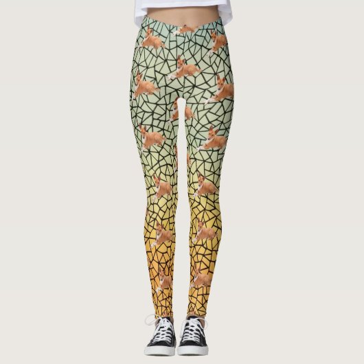 Elegant Basenji Dog  Leggings (Voorkant)
