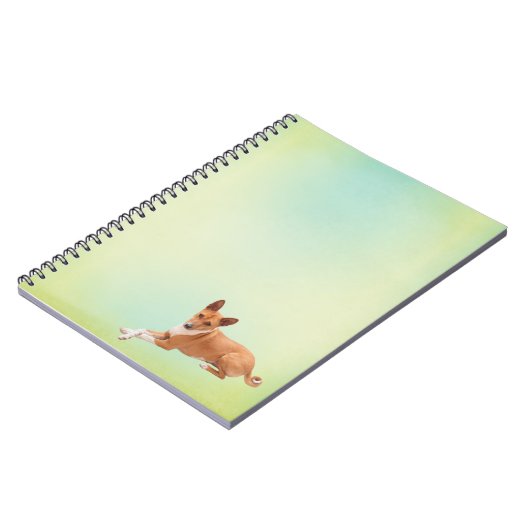 Elegant Basenji Dog Notebook Notitieboek (Linkerzijde)