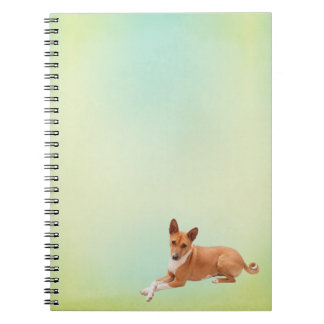 Elegant Basenji Dog Notebook Notitieboek