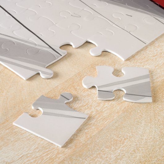 Elegant Basenji Dog Nutcracker Modern Christmas Legpuzzel (Zijkant)