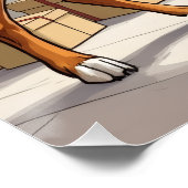 Elegant Basenji Dog Nutcracker Modern Christmas Perfect Poster (Hoek)