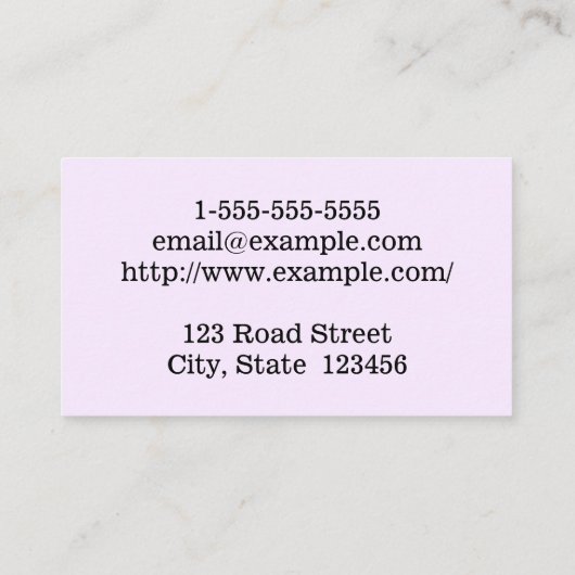 Elegant & Basic Counsel Visitekaartje (Achterkant)