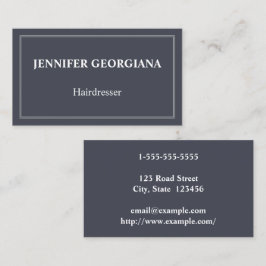 Elegant & Basic Hairdresser-Visitekaartje Visitekaartje