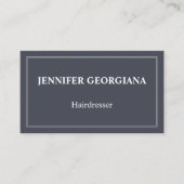 Elegant & Basic Hairdresser-Visitekaartje Visitekaartje (Voorkant)