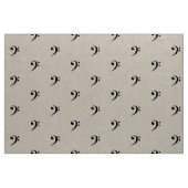 Elegant Bass Clef Fabric Stof (Yard (91,4 cm))