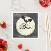 Elegant Bat Boo Halloween Servet (Insitu)