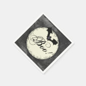 Elegant Bat Boo Halloween Servet (Hoek)