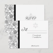 Elegant Bat Mitzvah RSVP-kaarten RSVP Kaartje (Voorkant / Achterkant)