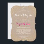 ELEGANT BAT MITZVAH rustiek goud confetti kraft Kaart<br><div class="desc">OPMERKING - het glanzende gouden effect is een gedrukte fotoEen leuke confetti, polka dot ontwerp met gouden folie look voor uw kind BAT MITZVAH UITNODIGINGEN. Wow je vrienden en familie met dit kleine aantal ;D Setup als een sjabloon het is eenvoudig voor u om uw eigen gegevens toe te voegen,...</div>