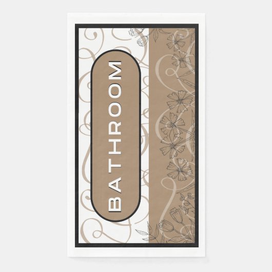 Elegant Bathroom Paper Guest Towel Servet (Voorkant)