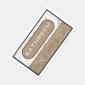 Elegant Bathroom Paper Guest Towel Servet (Hoek)