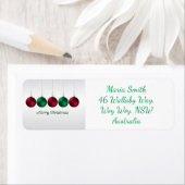 Elegant bauble en sterren etiket (Insitu)