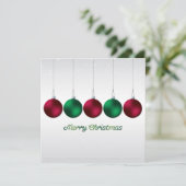 Elegant bauble en sterren kaart (Staand voorkant)