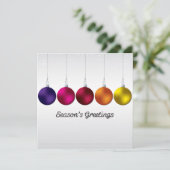 Elegant bauble en sterren kaart (Staand voorkant)