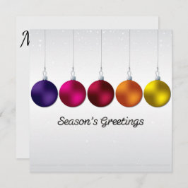 Elegant bauble en sterren kaart