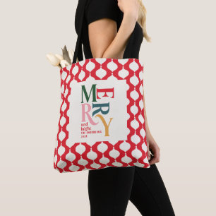 Elegant  bauble kerstfeest cadeau tote bag