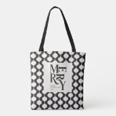 Elegant bauble kerstfeest cadeau tote bag (Achterkant)