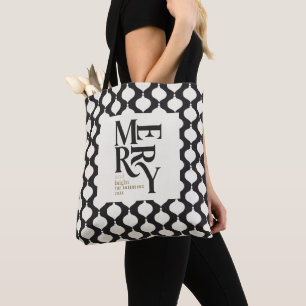 Elegant bauble kerstfeest cadeau tote bag