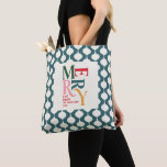 Elegant  bauble kerstfeest cadeau tote bag<br><div class="desc">Elegant  kerstcadeau tas. Modern stijlvol typografisch ontwerp.</div>