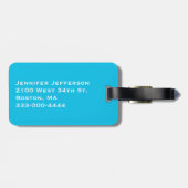 Elegant Bauble met Monogram Bagagelabel (Achterkant horizontaal)