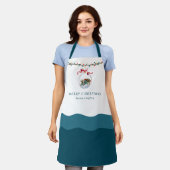 Elegant Bauble Red Bow Merry Christmas Teal Schort (Gedragen)