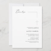 Elegant Bautizo | Mexicaanse doop in het Spaans Kaart (Voorkant)