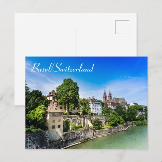 Elegant Bazel - Zwitserland Briefkaart (Voorkant / Achterkant)
