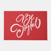 Elegant Be Joyful Holiday Design Deurmat (Voorkant)