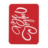 Elegant Be Joyful Holiday Design Magneet (Verticaal)