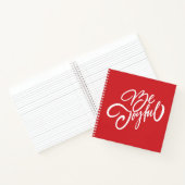 Elegant Be Joyful Holiday Design Notitieboek (Binnen)