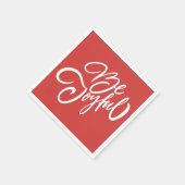 Elegant Be Joyful Holiday Design Servet (Hoek)