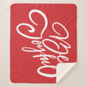 Elegant Be Joyful Holiday Design Sherpa Deken (Voorkant)