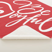 Elegant Be Joyful Holiday Design Sherpa Deken (3/4)