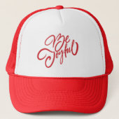 Elegant Be Joyful Holiday Design Trucker Pet (Voorkant)